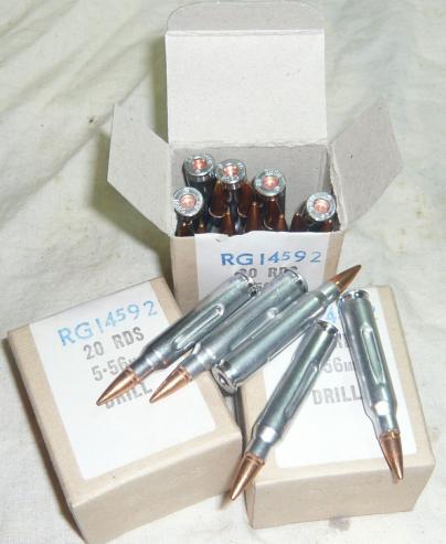 5.56mm. /.223 Inert Drill Rounds