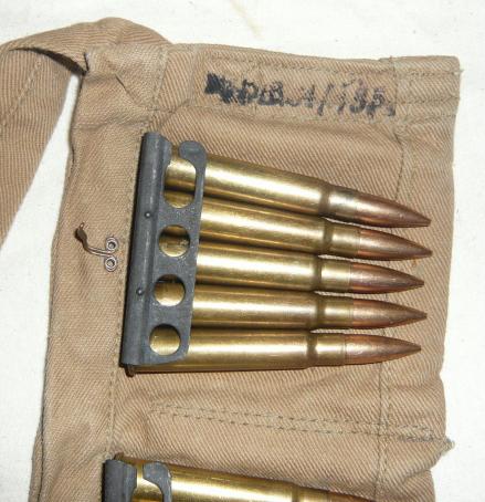 British WWII .303 Bandolier With Rounds