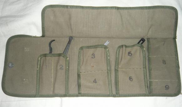 Browning .30cal Machine Gun Spare Parts Roll With Contents