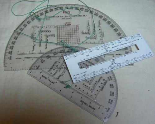 British Army Protractor Set