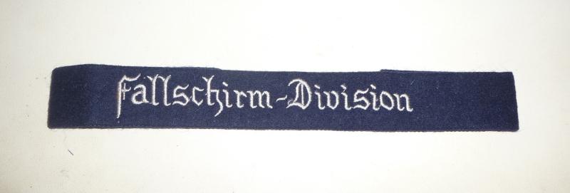 Reproduction Fallschirm-Division Cuff Title