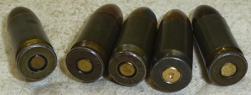 German WWII 9mm. Mixed Dates - Inert