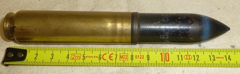20mm. MG FF 20X80RB Cannon Shell dated 1940