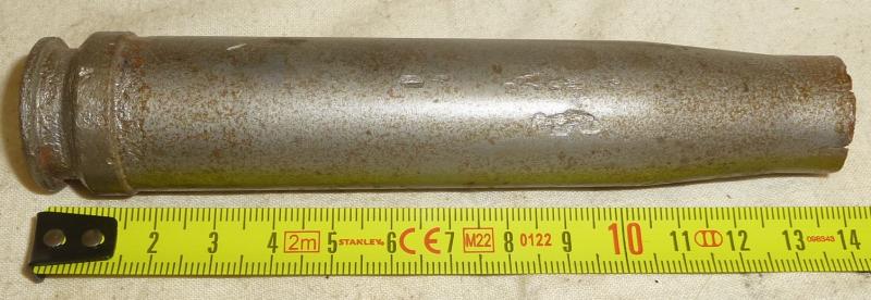 20mm. Cannon Shell Case Steel Recovered From Normandy