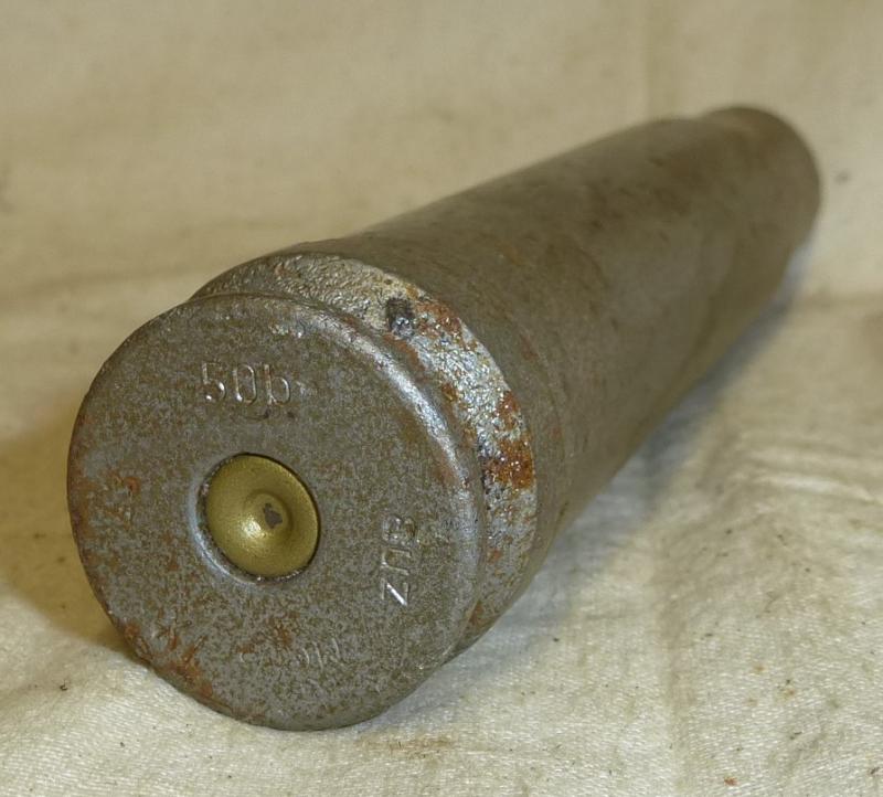 20mm. Cannon Shell Case Steel Recovered From Normandy