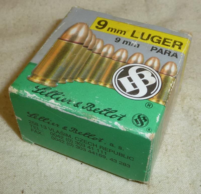 9mm. Luger 25 Round Box Sellier & Bellot