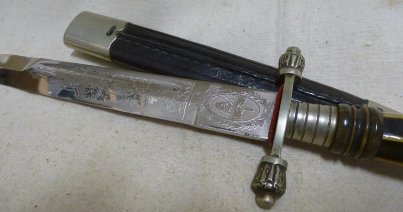 Rare Early Dress Dagger Dated Pre 1883