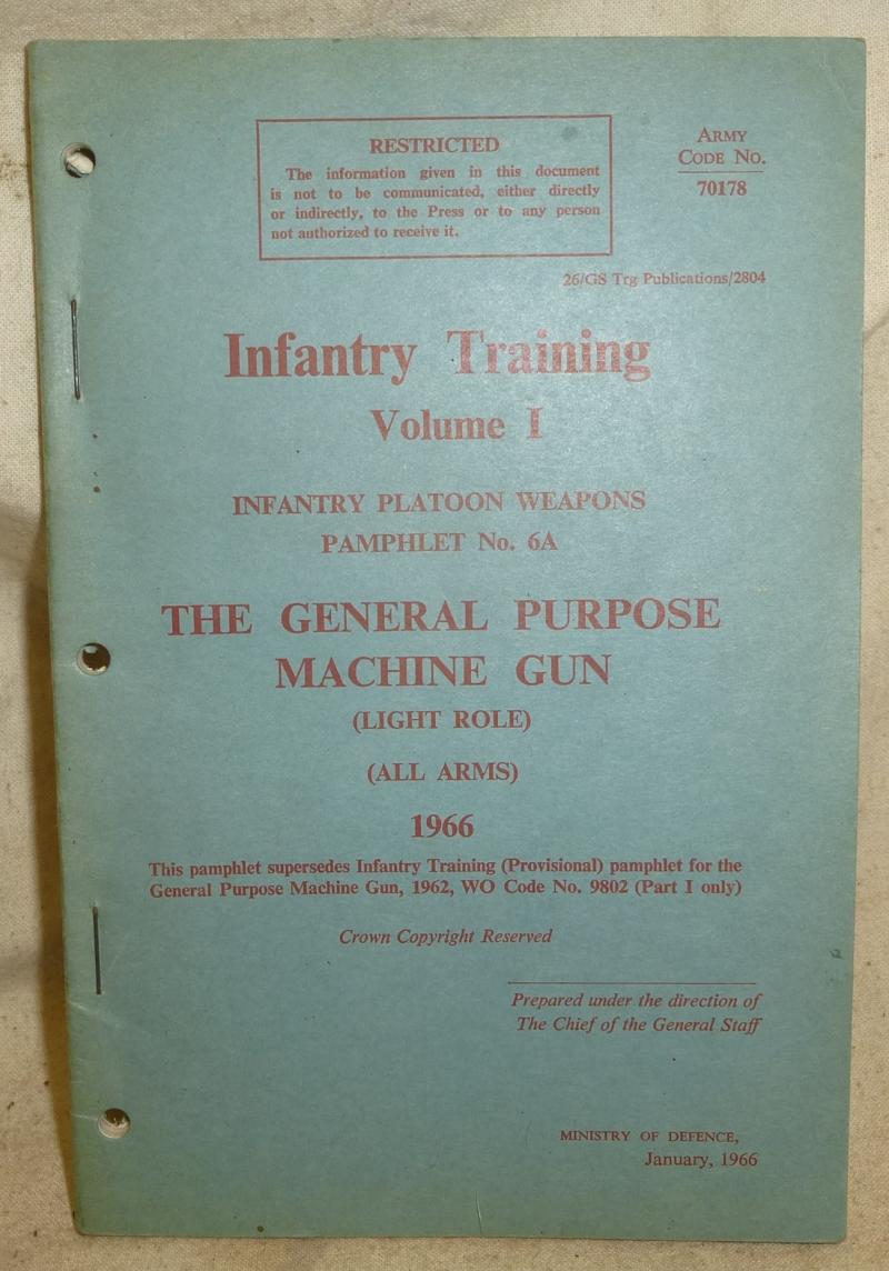 GPMG Infantry Training Manual 1966